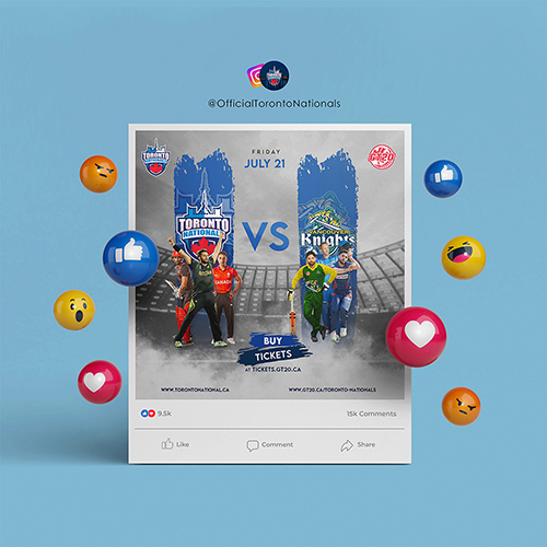 Social Media Post Design for Toronto Nationals